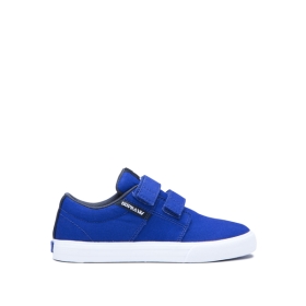 Kids Supra Low Top Shoes STACKS II V Royal/Navy/white | AU-26695